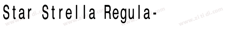 Star Strella Regula字体转换